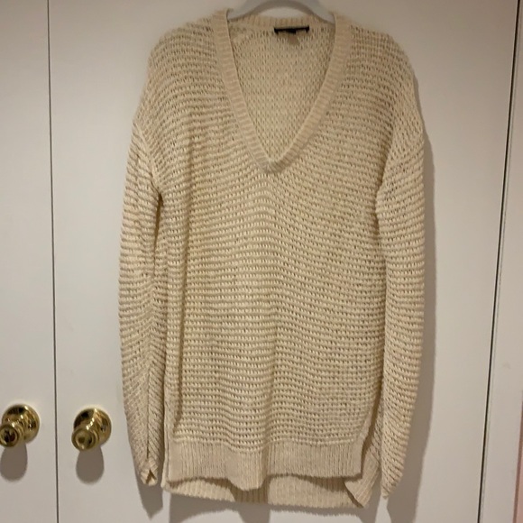 Ann Taylor sweater. Cream color. Open weave knit. - Picture 2 of 5